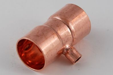 2x Kupferfitting Reduzier T Stück 22-06-22 mm 5130 Lötfitting copper fitting CU