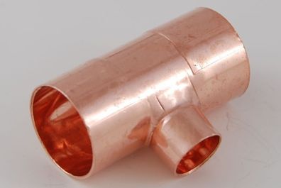 2x Kupferfitting Reduzier T Stück 28-16-28 mm 5130 Lötfitting copper fitting CU