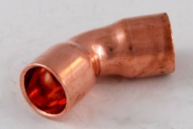 10x Kupferfitting Bogen 08 mm 45 Grad 5041 i/ i Lötfitting copper fitting CU