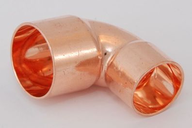 2x Kupferfitting Winkel reduziert 28-22 mm 90 Grad 5090 i/ i Löt copper fitting