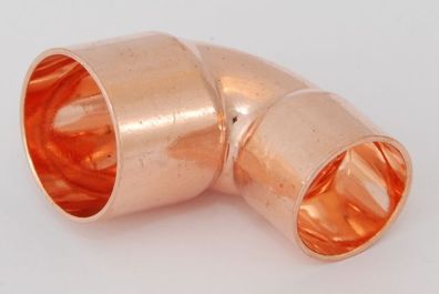 2x Kupferfitting Winkel reduziert 35-28 mm 90 Grad 5090 i/ i Löt copper fitting