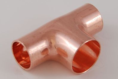 2x Kupferfitting Reduzier T Stück 22-28-22 mm 5130 Lötfitting copper fitting CU