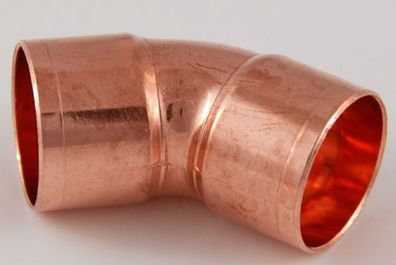 10x Kupferfitting Bogen 22 mm 45 Grad 5041 i/ i Lötfitting copper fitting CU