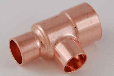 2x Kupferfitting Reduzier T Stück 28-18-18 mm 5130 Lötfitting copper fitting CU