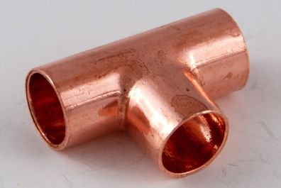 10x Kupferfitting T-Stück 10 mm 5130 Kupfer Fitting Lötfitting copper fitting CU