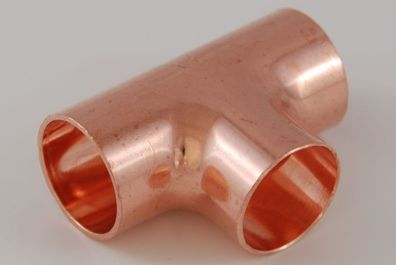 2x Kupferfitting T-Stück 35 mm 5130 Kupfer Fitting Lötfitting copper fitting CU