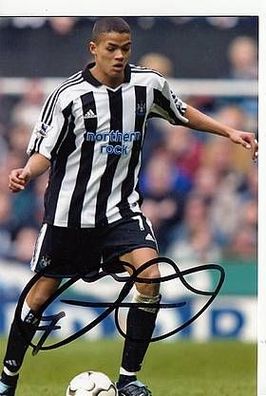 Jemaine Jenas Newcastle United TOP Foto Original Signiert + A45401