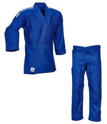 Judoanzug Adidas Training J500B blau mit weißen Schulterstreifen