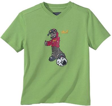 Jack Wolfskin Kids Soccer green T-Shirt Kindershirt Fußball Fußballshirt