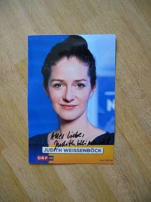 ORF Moderatorin Judith Weissenböck - handsigniertes Autogramm!!!
