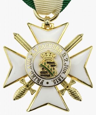 Sachsen Verdienstorden Ritterkreuz 2. Klasse mit Schwertern