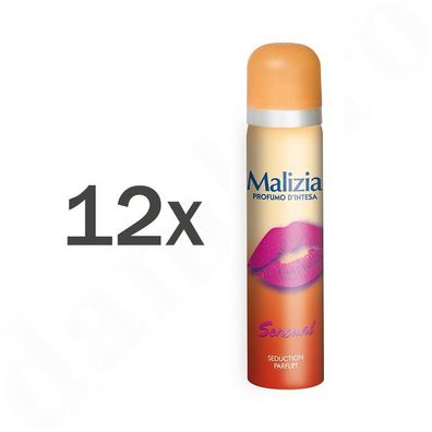 Malizia DONNA Body Spray deodorant - Sensual 12x 75ml