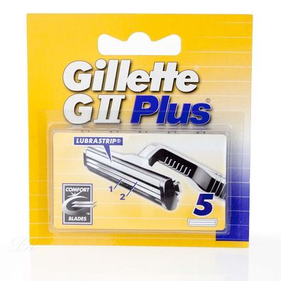 Gillette GII Plus - G2 Plus Klingen - 5 stück