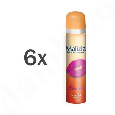 Malizia DONNA Body Spray deodorant - Sensual 6x 75ml