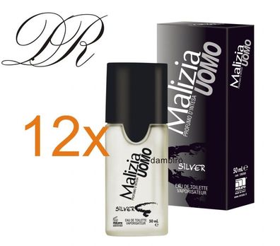 Malizia UOMO SILVER - Parfum EdT 12x 50ml vapo