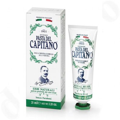 Pasta del Capitano Premium Collection Edition 1905 natürliche Kräuter Zahnpasta ...