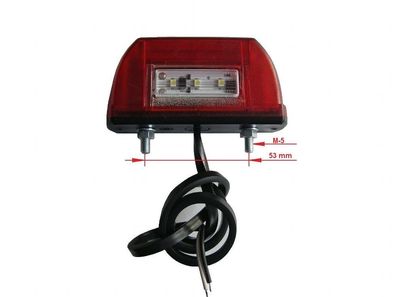 LED Begrenzungsleuchte Distanzleuchte Distanzlicht mit Rücklicht in Rot Licht