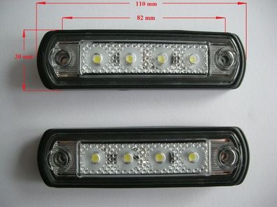 LED Markierungsleuchte Positionsleuchte Umrissleuchte Begrenzungsleuchte - Weiss