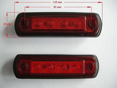 LED Markierungsleuchte Umrissleuchte Positionsleuchte Begrenzungsleuchte - Rot