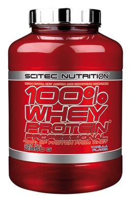 Scitec Nutrition 100 Whey Protein Professional 2350g Eiweiß Shake mit zus. BCAAs