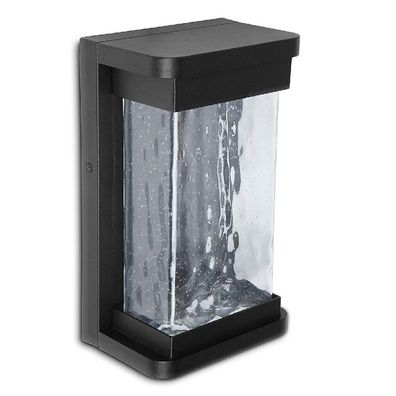 LED Alu Außenwandleuchte STARRY schwarz 27,5x16,6x10,8cm Lutec 1857 Bl Eco-Light