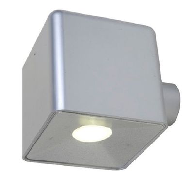 Alu LED Außenwandleuchte PIXEL silber drehbar 3W 4100K 1867 SI Eco-Light