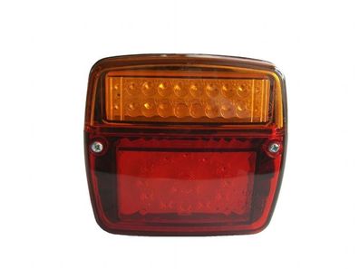 LED Rückleuchte Anhänger Pferdeanhänger Baumaschinen Rücklampen Rot Orange Blink