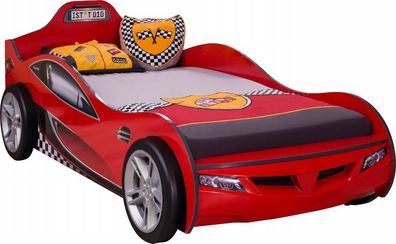 Autobett COUPE RACER rot mit 3D Optik Kinderbett Bett Auto Spiel 90x190cm, Cilek