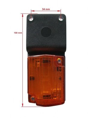Einbauleuchte Zusatzlicht Umrisslicht Umrißleuchte Marker Orange 10 Watt 12V 24V