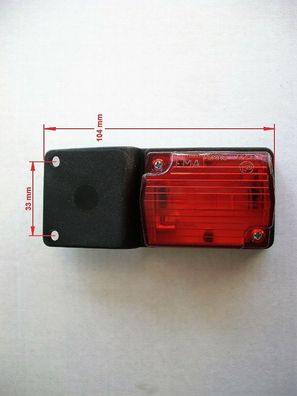 Seitenbegrenzungsleuchte Seitenlicht E20 LKW PKW Anhänger Trailer Hängend Rot