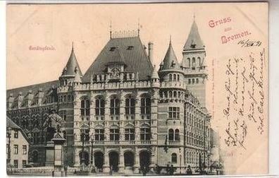 31453 Ak Gruß aus Bremen Gerichtsgebäude 1898