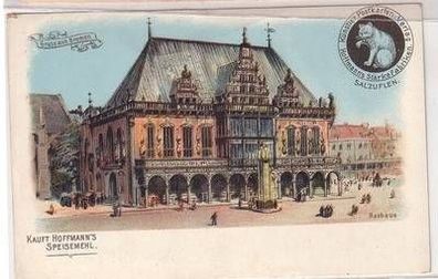 07043 Reklame Hoffmann´s Speisemehl Ak Gruß aus Bremen um 1900