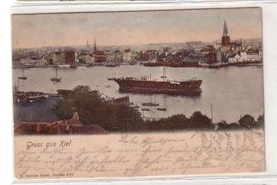 54367 Ak Gruß aus Kiel Totalansicht 1903