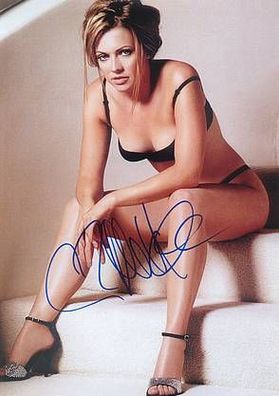 SEXY Original Autogramm Melissa JOAN HART auf Großfoto (COA)