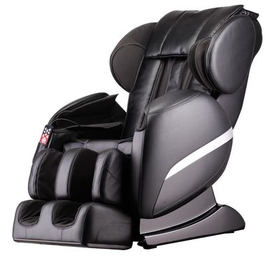 NEU Massagesessel Shiatsu F3000 Zero Gravity Leder schwarz mit Rollentechnik Heizung