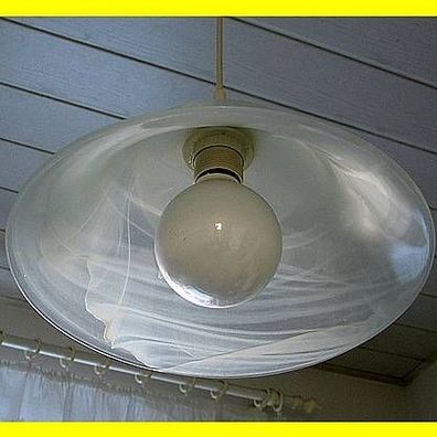 Eglo 3362 - Deckenlampe Glas weiß - Durchmesser ca. 31 cm Höhe bis ca. 82 cm