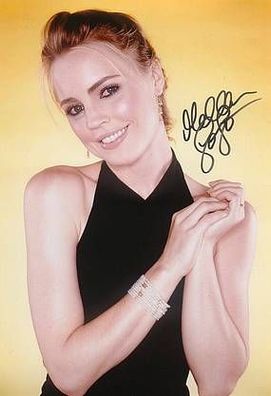 Original Autogramm Melissa GEORGE auf Großfoto