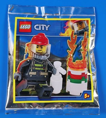 LEGO® City Limited Edition 951902 Feuerwehr Figur Finn mit brennendes Fass