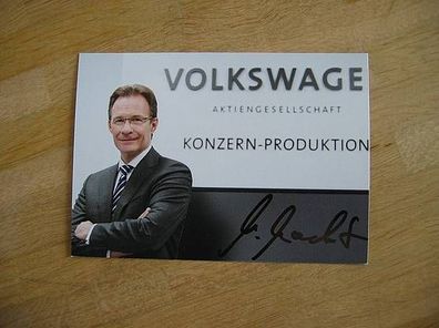 Manager Porsche AG Volkswagen AG VW Michael Macht - handsigniertes Autogramm!!!