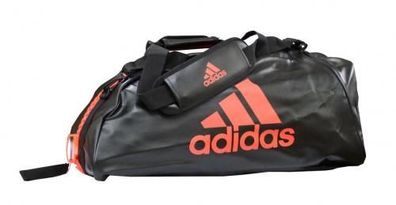 adidas Sporttasche - Sportrucksack schwarz/ rot Kunstleder