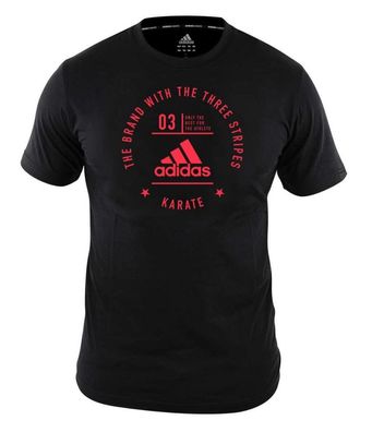 adidas Community T-Shirt Karate schwarz/ rot