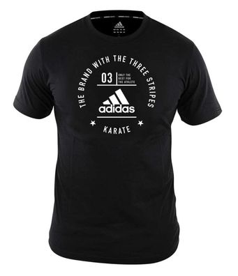 adidas Community T-Shirt Karate schwarz/ weiß