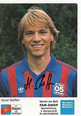 Horst Steffen Bayern Uerdingen 1988-89 Autogrammkarte + A45785