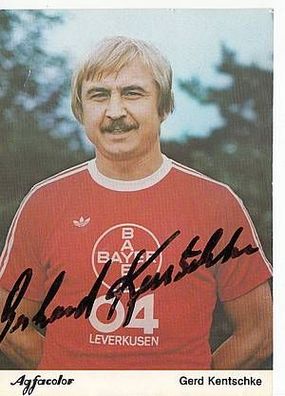 Gerd Kentschke Bayer Leverkusen 1981-82 Autogrammkarte Original Signiert + A45829
