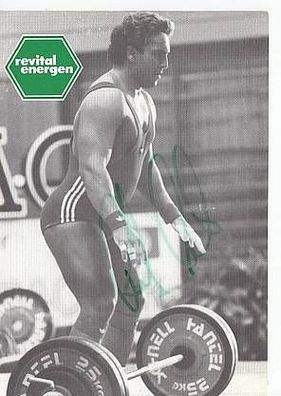 Rolf Milser Autogrammkarte 80er Jahre Original Signiert Gewichtheben + A45994