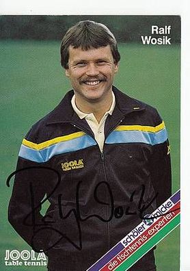 Ralf Wosik Autogrammkarte 80er Jahre Original Signiert Tischtennis + A46015