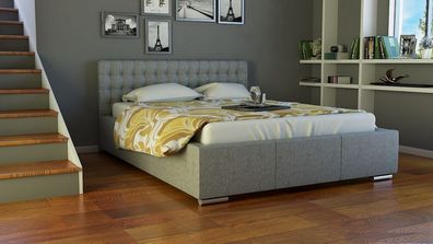 Polsterbett Bett Doppelbett DAMASO 180x200cm inkl. Bettkasten