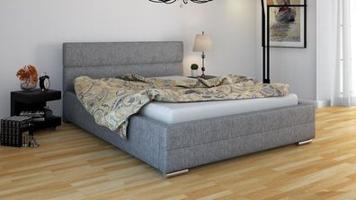 Polsterbett Bett Doppelbett PIERO 200x200cm inkl. Bettkasten