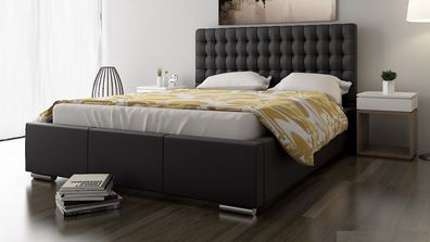 Polsterbett Bett Doppelbett DAMASO XL 180x200cm inkl. Bettkasten