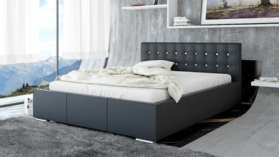 Polsterbett Bett Doppelbett GIANO Deluxe XS 140x200cm inkl. Lattenrost
